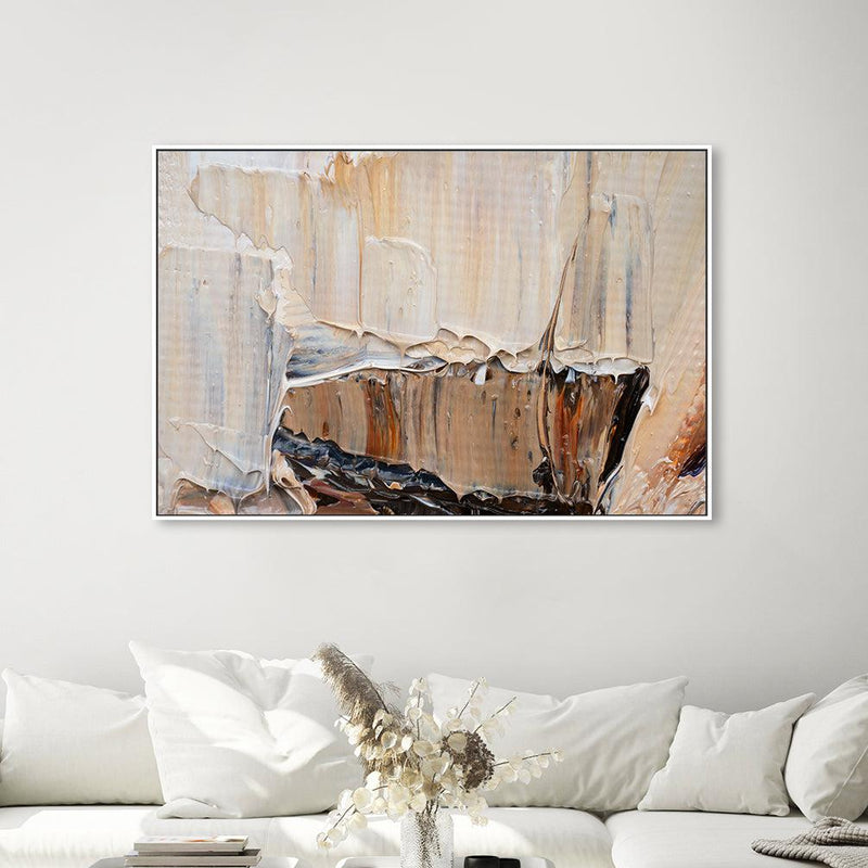 Melting Neutrals , Hand-painted Canvas