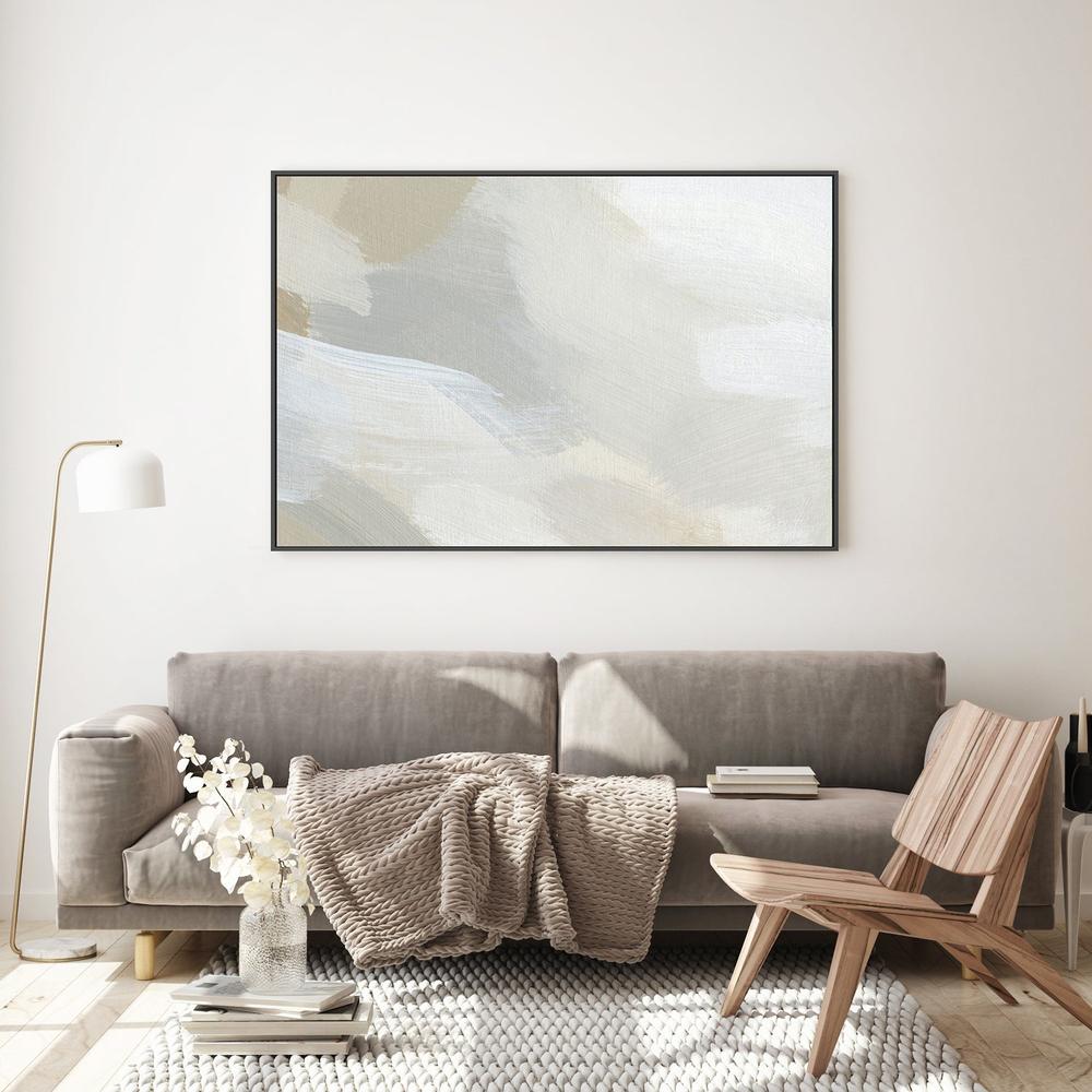 Feathery Clouds, Hand-Painted Canvas