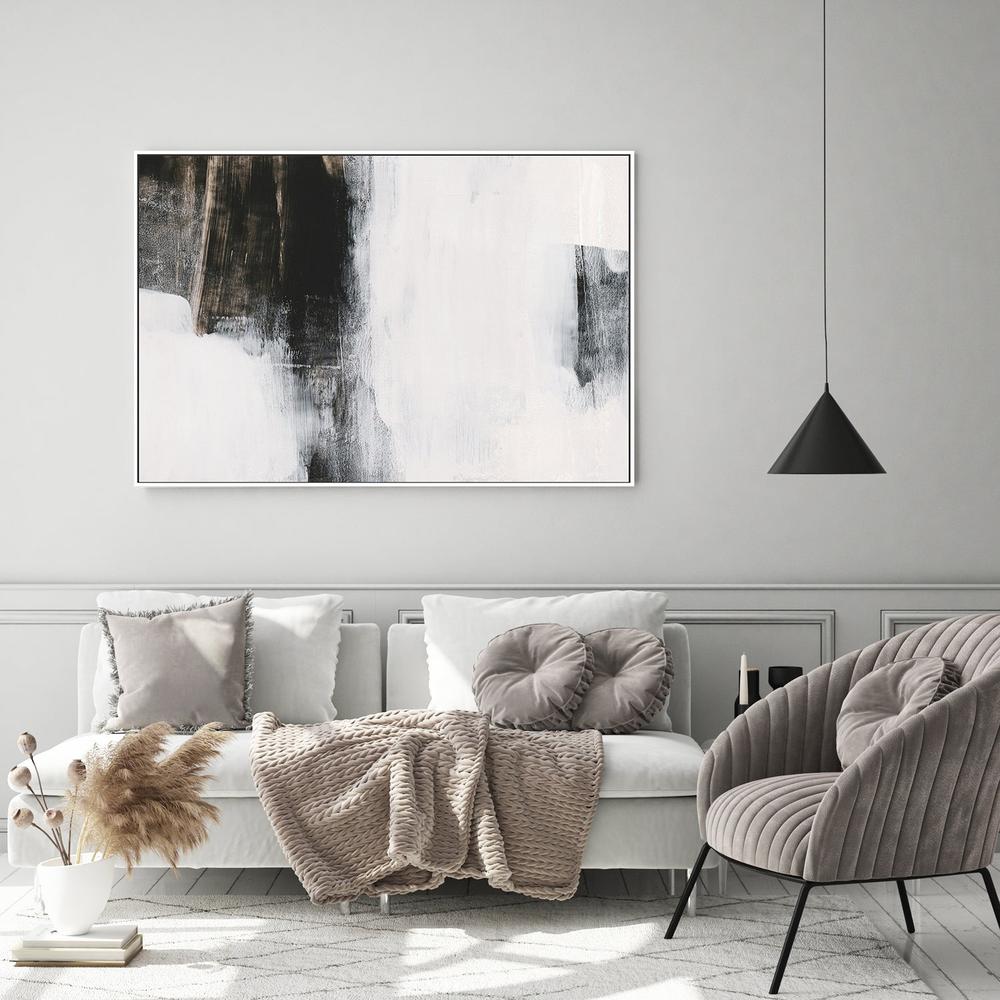 Bold Contrast, Hand-Painted Canvas