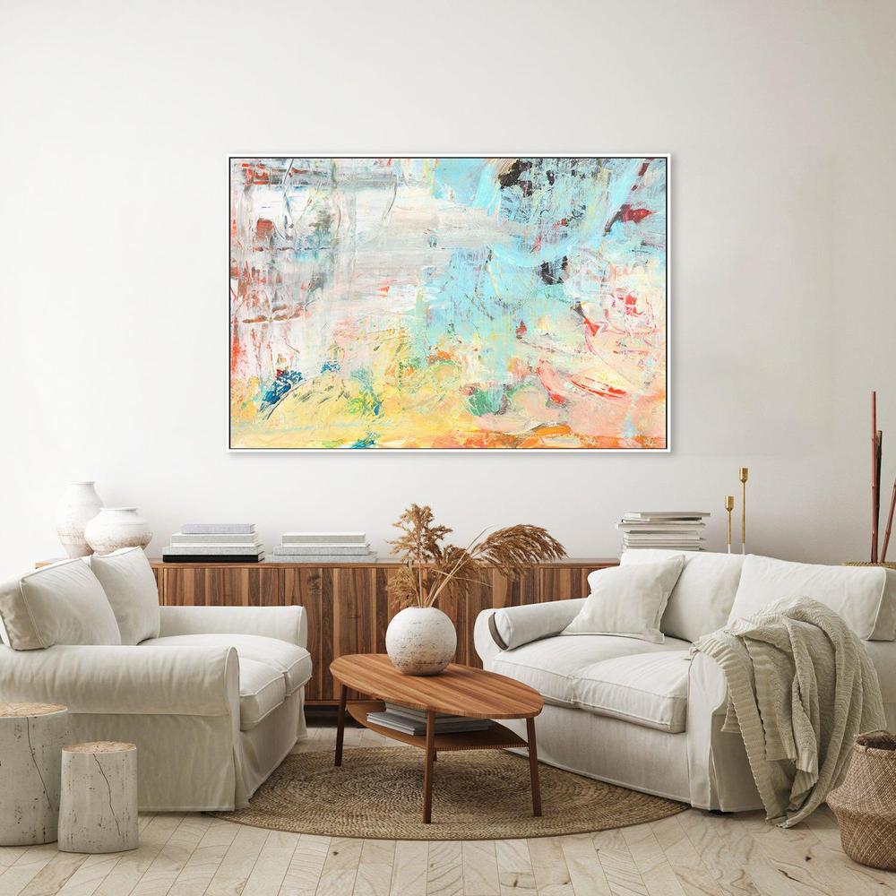 Pastel Love , Hand-painted Canvas