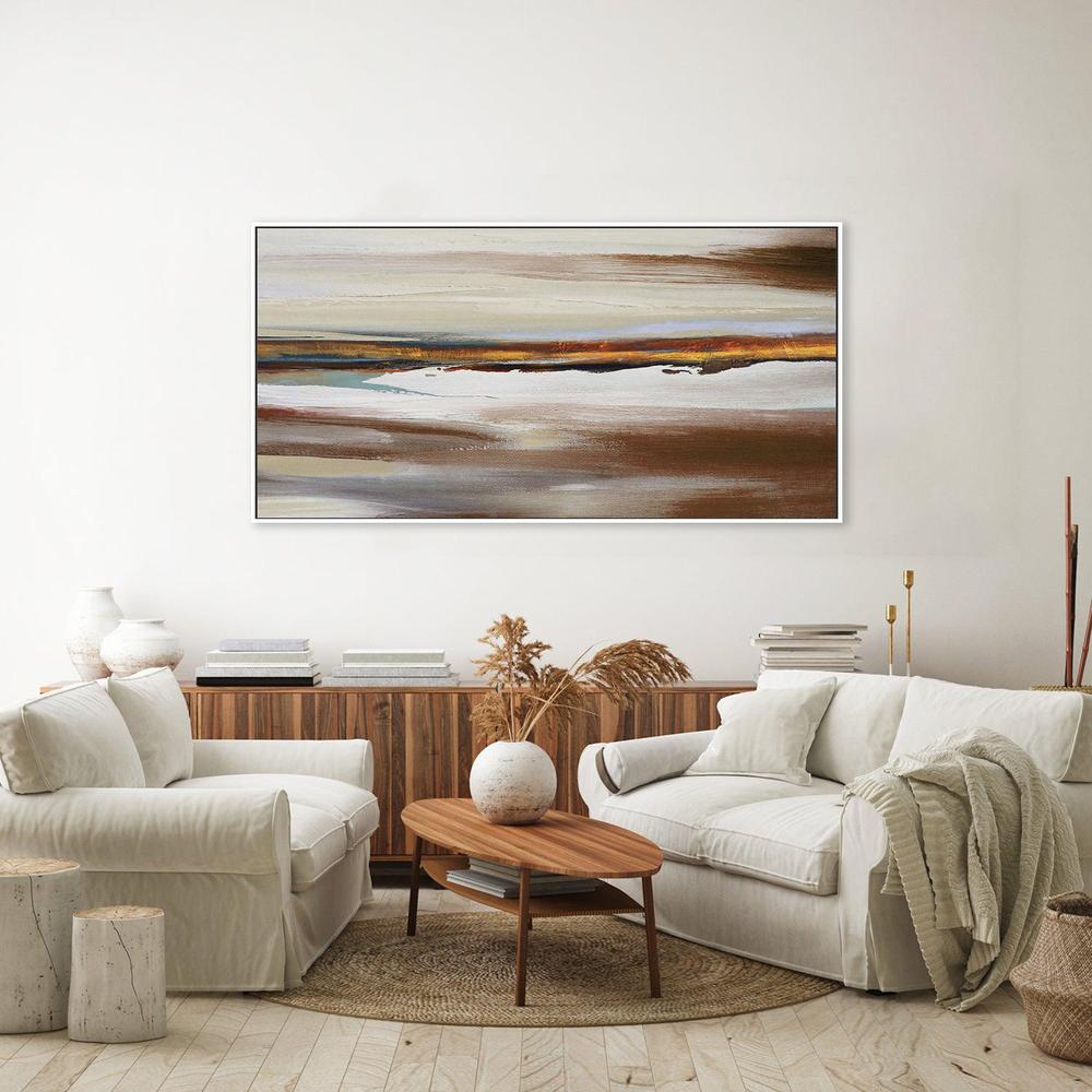 Brown Sand , Hand-painted Canvas