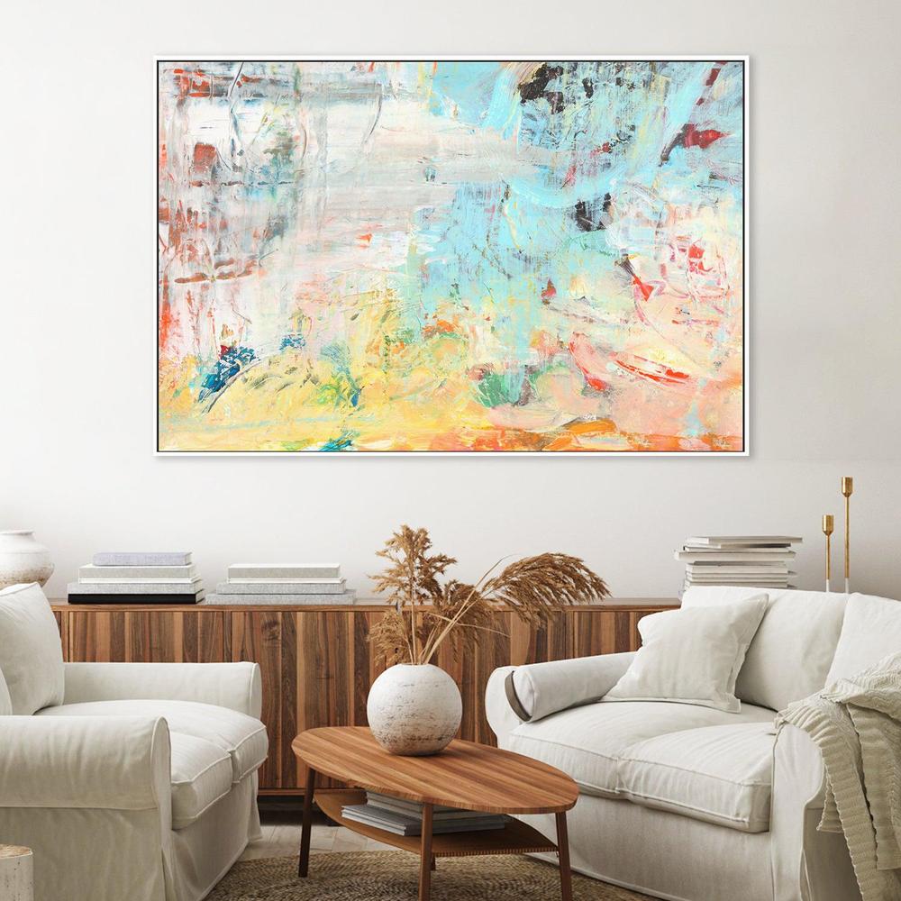 Pastel Love , Hand-painted Canvas