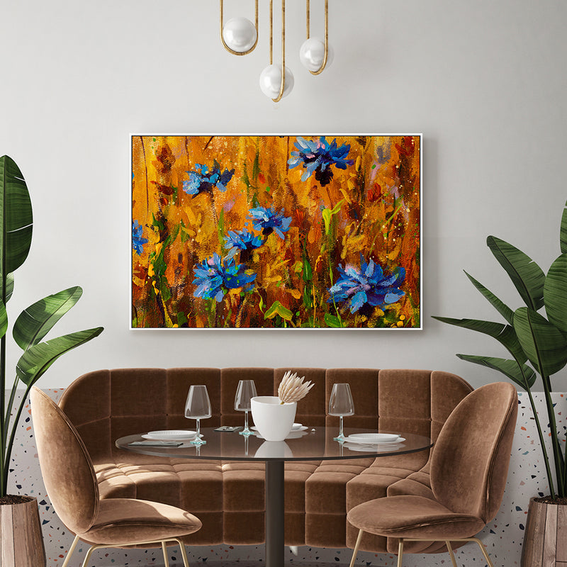 Blue With Envy, Hand-Painted Canvas