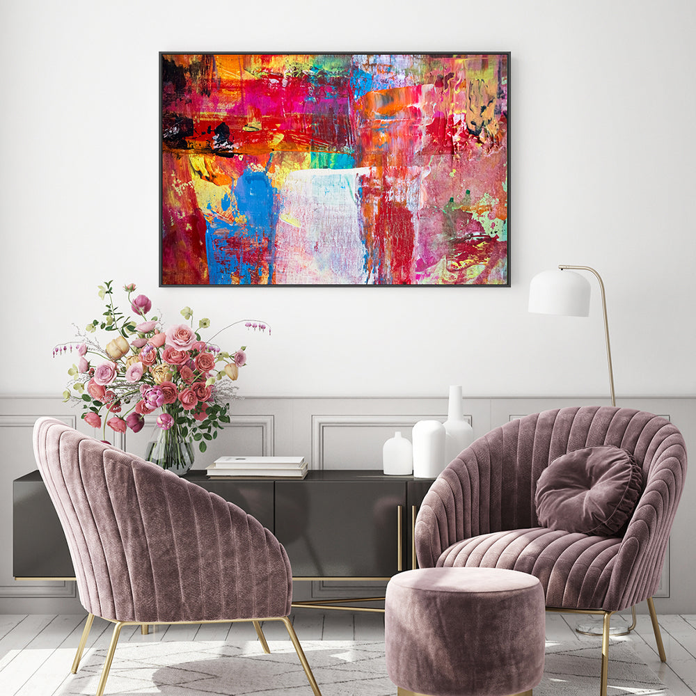 Paint Me In Red, Hand-Painted Canvas