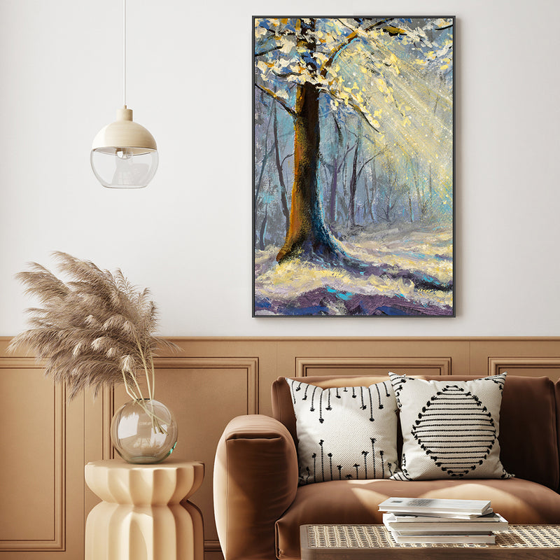 Shining Light, Hand-Painted Canvas