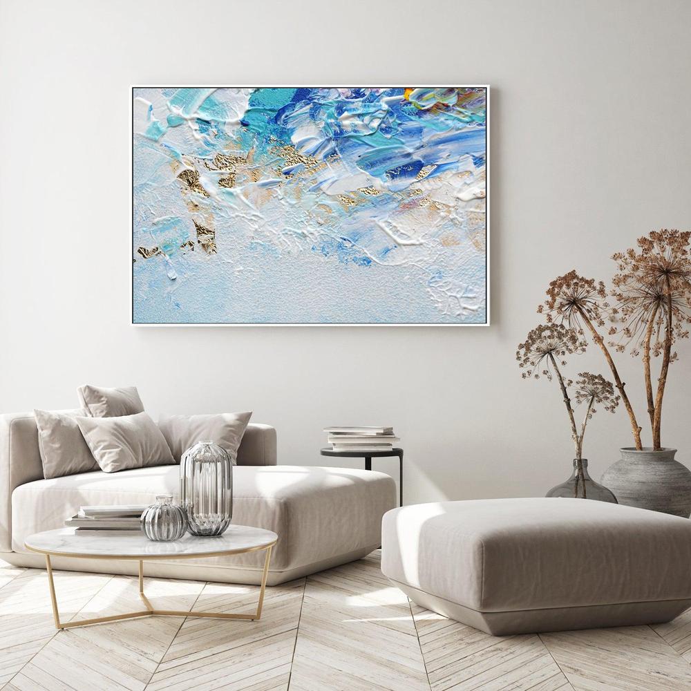 Gold Wave, Style B , Hand-painted Canvas