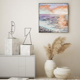 Reflected Sunset, Style B, Hand-Painted Canvas