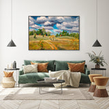 Over The Hills, Hand-Painted Canvas