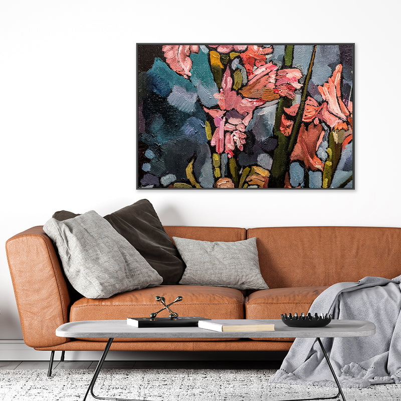 Blushing Blooms , Hand-painted Canvas