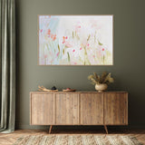 Floating Florals , Hand-painted Canvas
