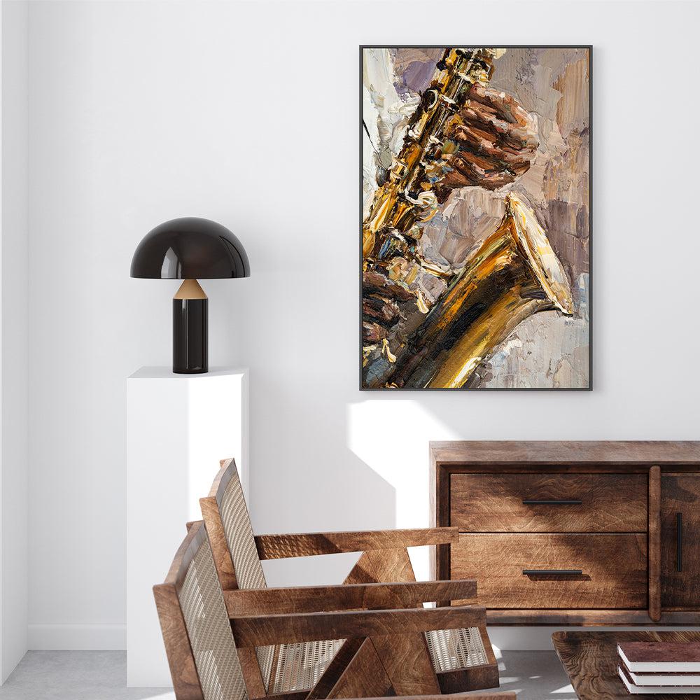 Play That Sax , Hand-painted Canvas
