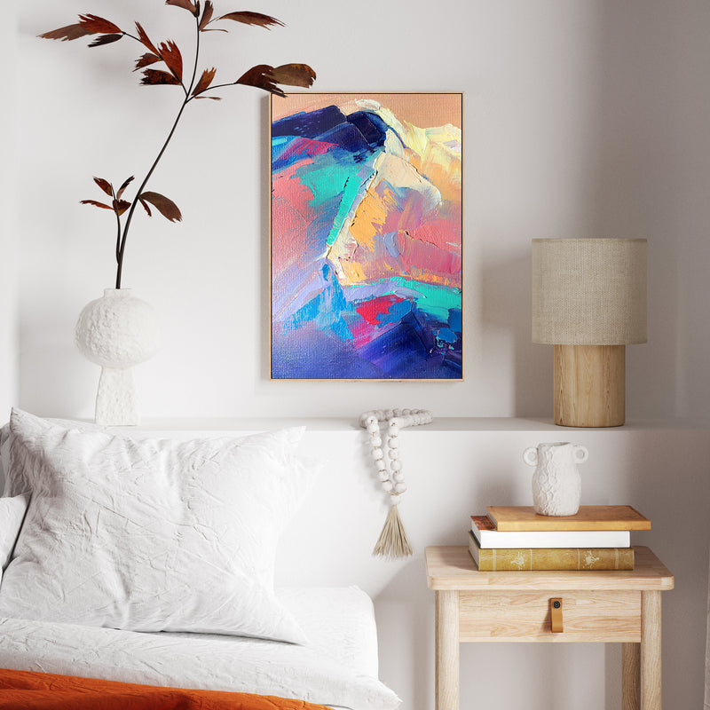 Peaks of Pastel, Style A, Hand-Painted Canvas