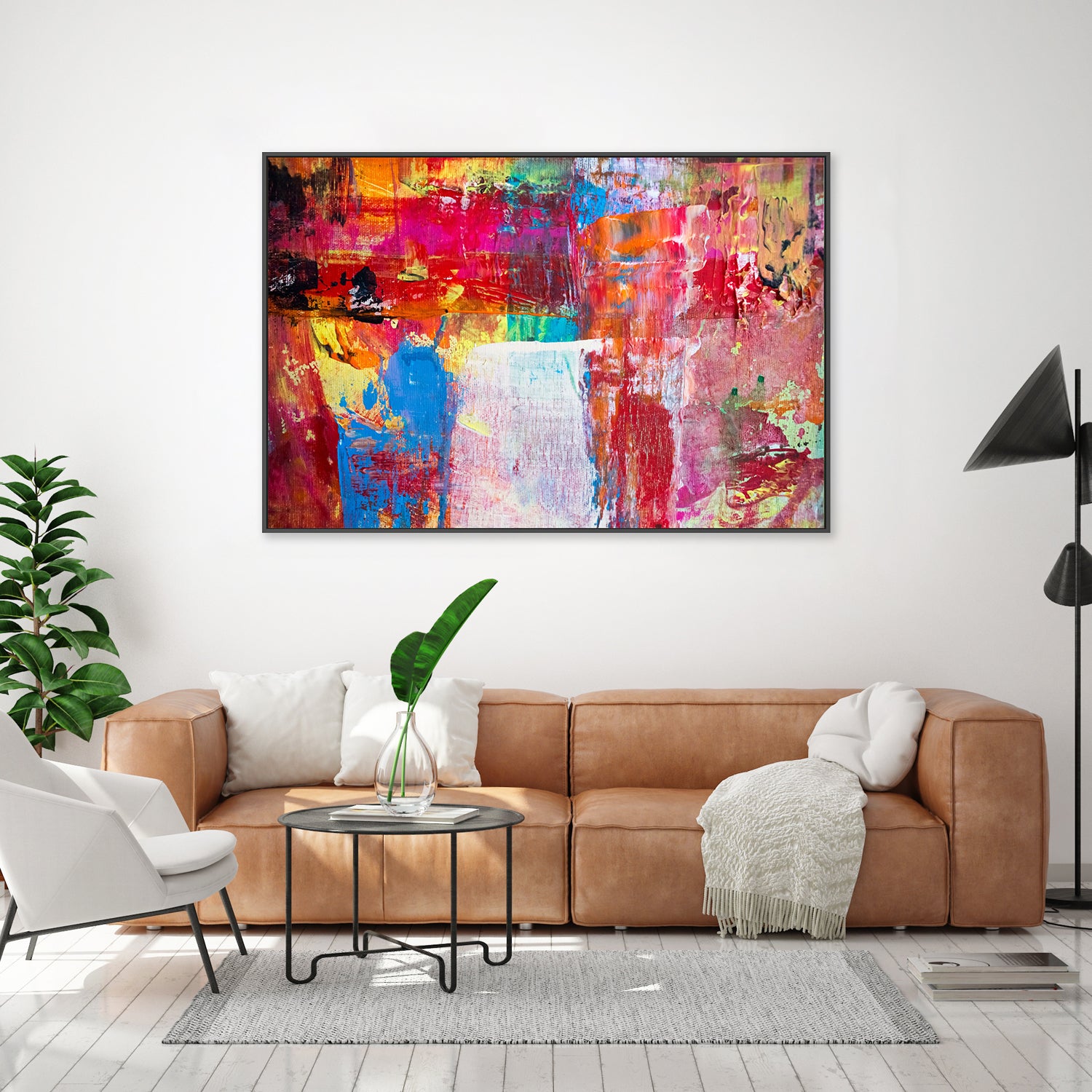 Paint Me In Red, Hand-Painted Canvas
