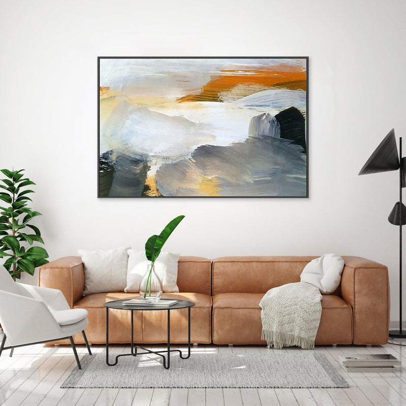 Warm Horizon, Style A , Hand-painted Canvas