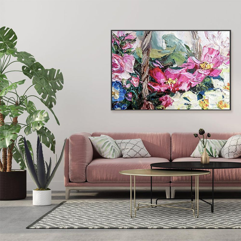Flower Picking , Hand-painted Canvas