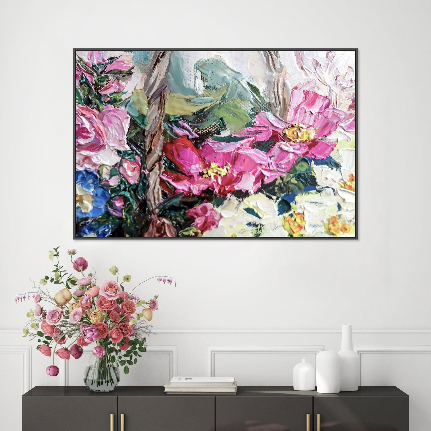 Flower Picking , Hand-painted Canvas