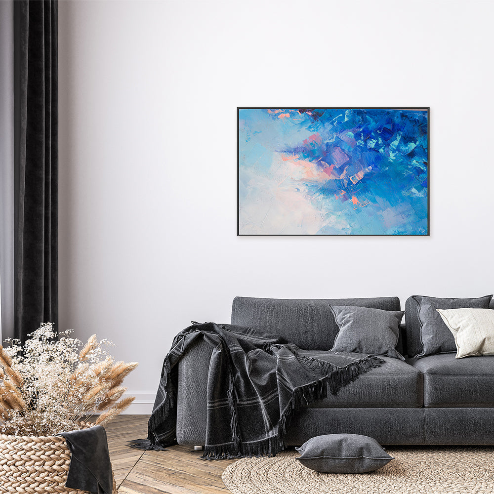 Into The Pastel Sky, Hand-Painted Canvas