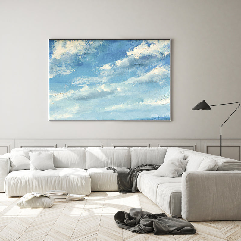 Cloudy Day, Style B, Hand-Painted Canvas