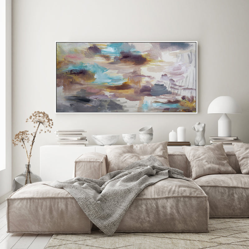 Ominous Clouds, Style A, Hand-Painted Canvas