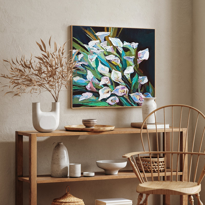 Calla Lily , Hand-painted Canvas