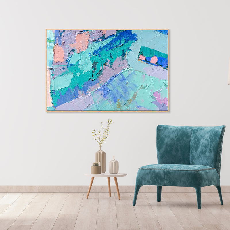 Pastel Days, Style B, Hand-Painted Canvas