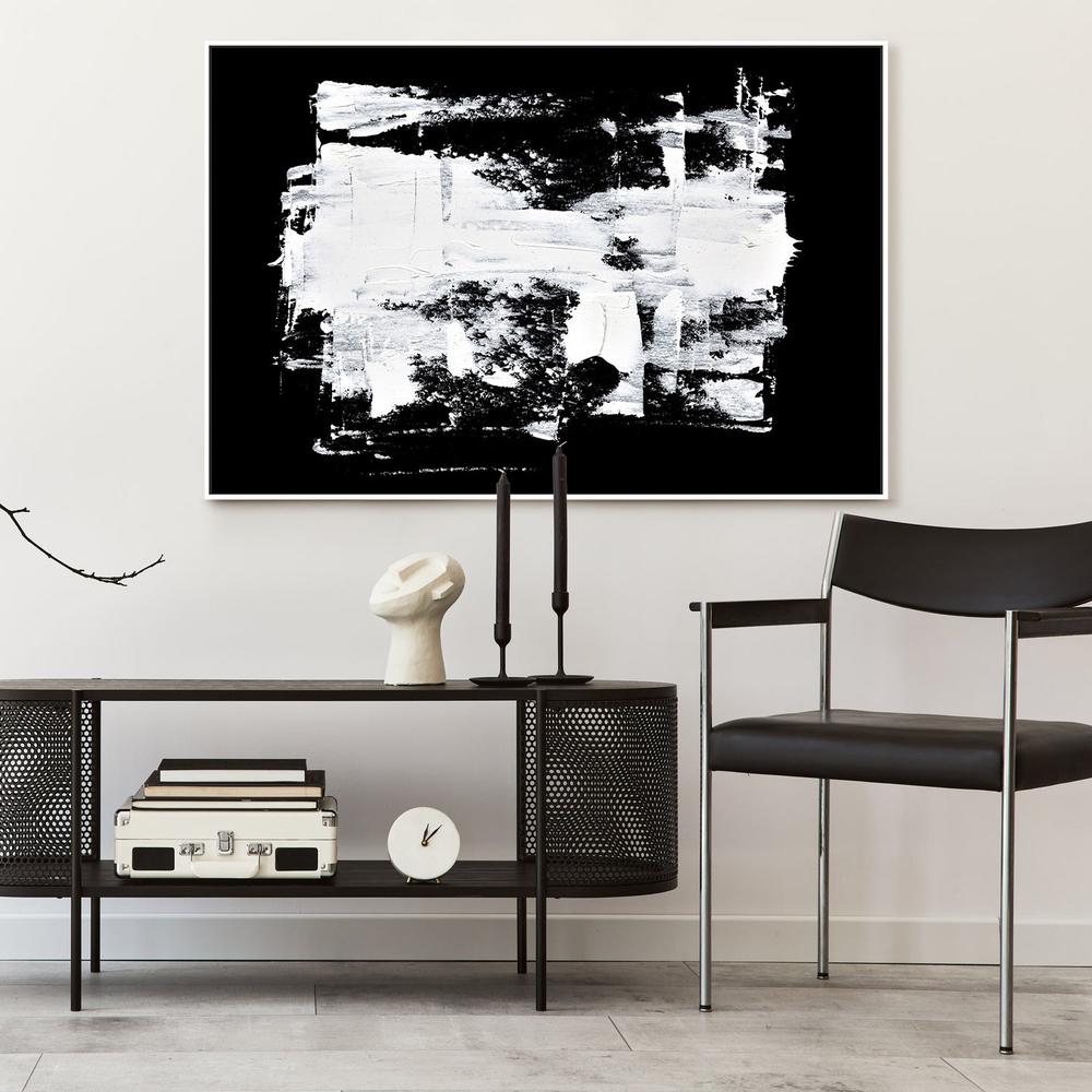 Chiaroscuro, Style B, Hand-Painted Canvas