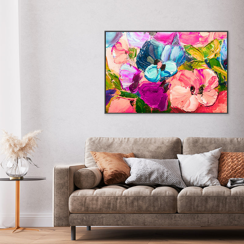 A Floral Assortment, Hand-Painted Canvas