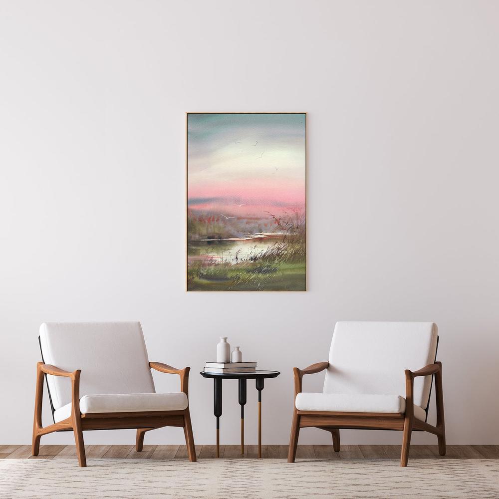 Pink Hues, Style B, Hand-Painted Canvas