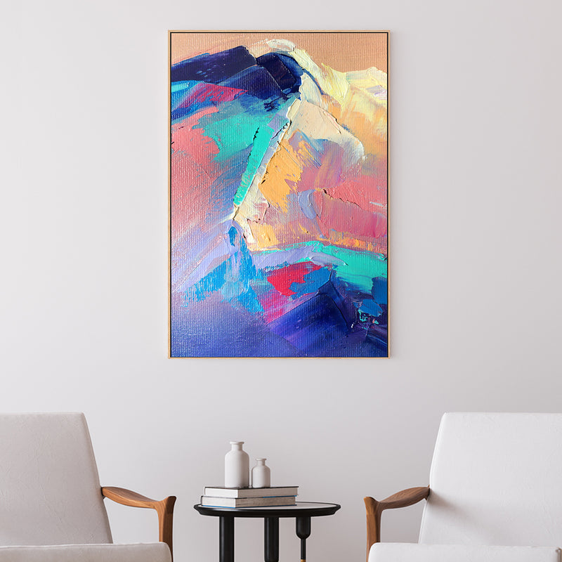 Peaks of Pastel, Style A, Hand-Painted Canvas