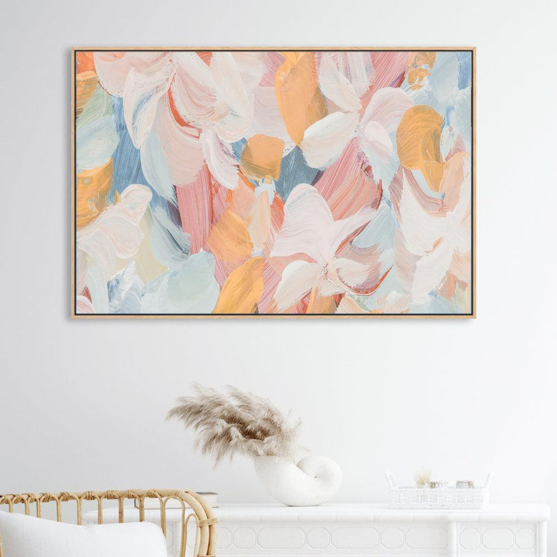 Daisy Abstract , Hand-painted Canvas