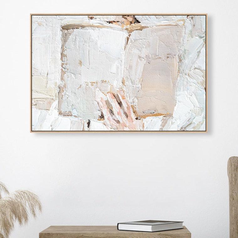 Busy Reading, Style B , Hand-painted Canvas