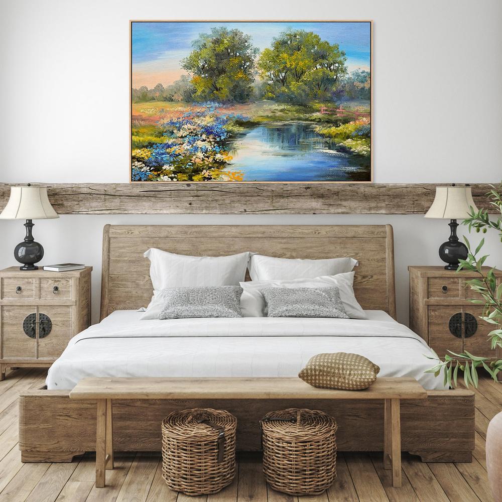 Lakeside Romance, Hand-Painted Canvas