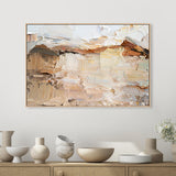 Nude and White Landscape , Hand-painted Canvas