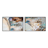 Mixture of Love, Set of 2 , Hand-painted Canvas