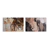 Silk Tree Bark, Set of 2 , Hand-painted Canvas