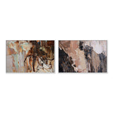 Silk Tree Bark, Set of 2 , Hand-painted Canvas