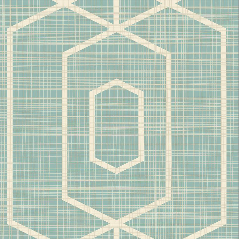 Mint Geometric Pattern-wallpaper-eco-friendly-easy-removal-GIOIA-WALL-ART