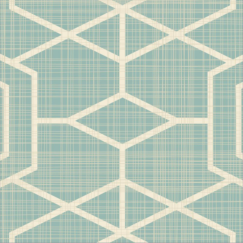 Mint Geometric Pattern-wallpaper-eco-friendly-easy-removal-GIOIA-WALL-ART
