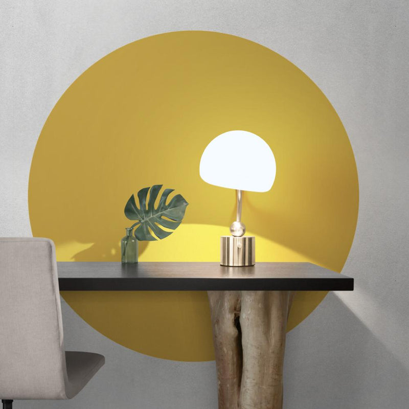 Mustard, Full-Moon, Wall Decal-Framed-Canvas-Print-Poster-Gioia Wall Art