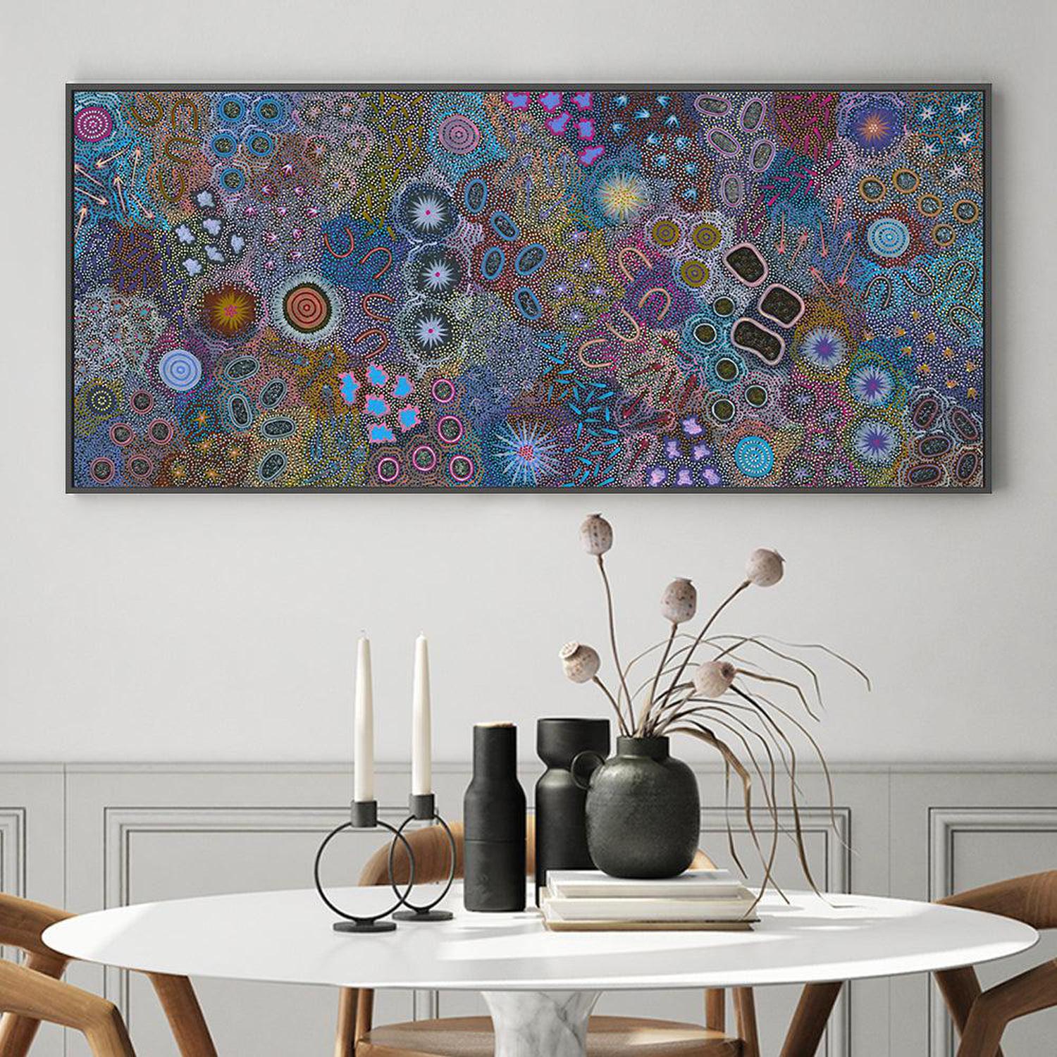 My Grandmother's Country, Style A, Original Indigenous Painting On Canvas By Michelle Possum Nungurrayi-by-Gioia Wall Art-original art-Gioia