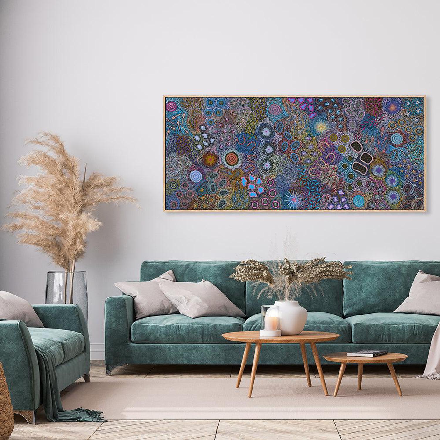 My Grandmother's Country, Style A, Original Indigenous Painting On Canvas By Michelle Possum Nungurrayi-by-Gioia Wall Art-original art-Gioia