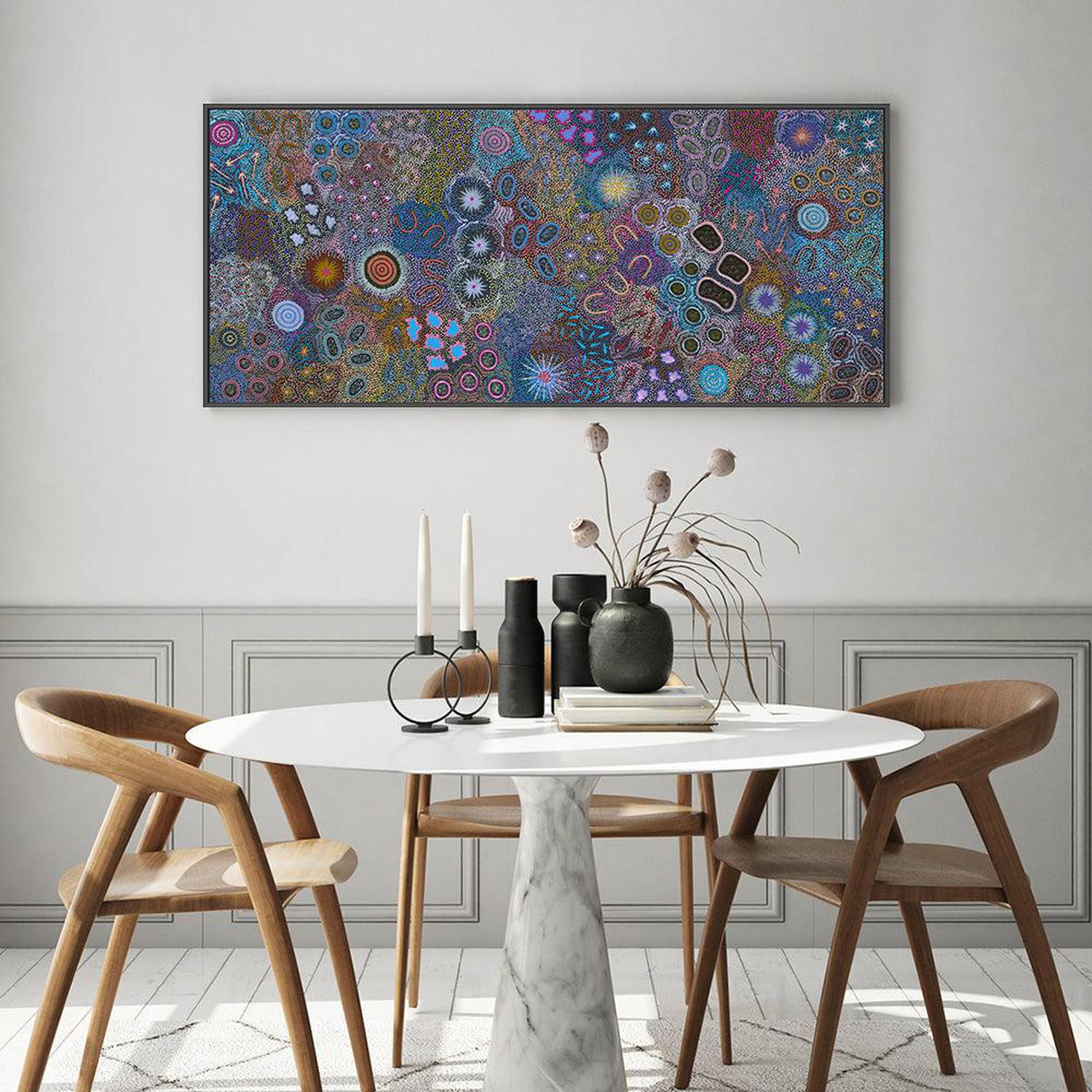 My Grandmother's Country, Style A, Original Indigenous Painting On Canvas By Michelle Possum Nungurrayi-by-Gioia Wall Art-original art-Gioia