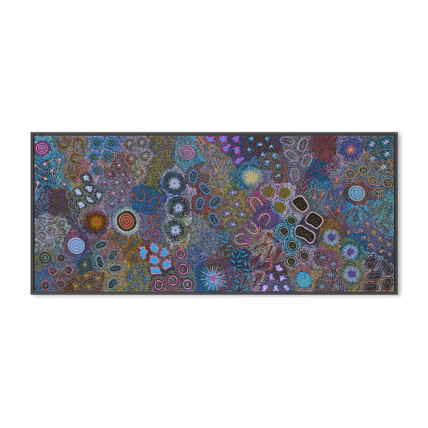 My Grandmother's Country, Style A, Original Indigenous Painting On Canvas By Michelle Possum Nungurrayi-by-Gioia Wall Art-original art-Gioia