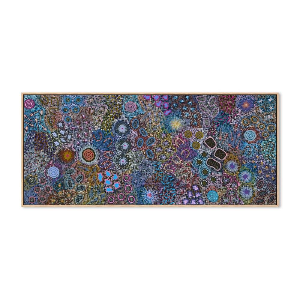 My Grandmother's Country, Style A, Original Indigenous Painting On Canvas By Michelle Possum Nungurrayi-by-Gioia Wall Art-original art-Gioia