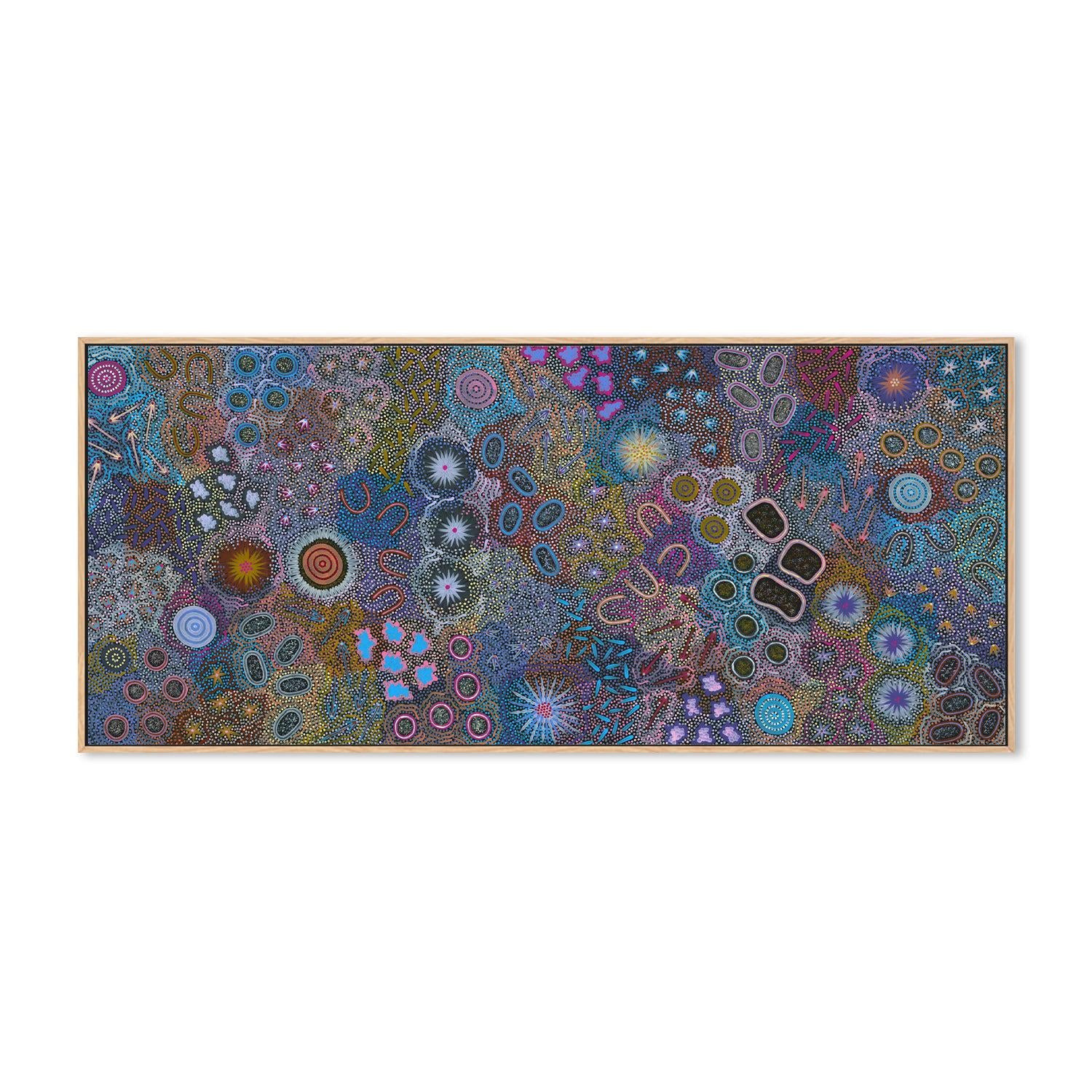 My Grandmother's Country, Style A, Original Indigenous Painting On Canvas By Michelle Possum Nungurrayi-by-Gioia Wall Art-original art-Gioia