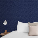 Navy And White Dots  Wallpaper