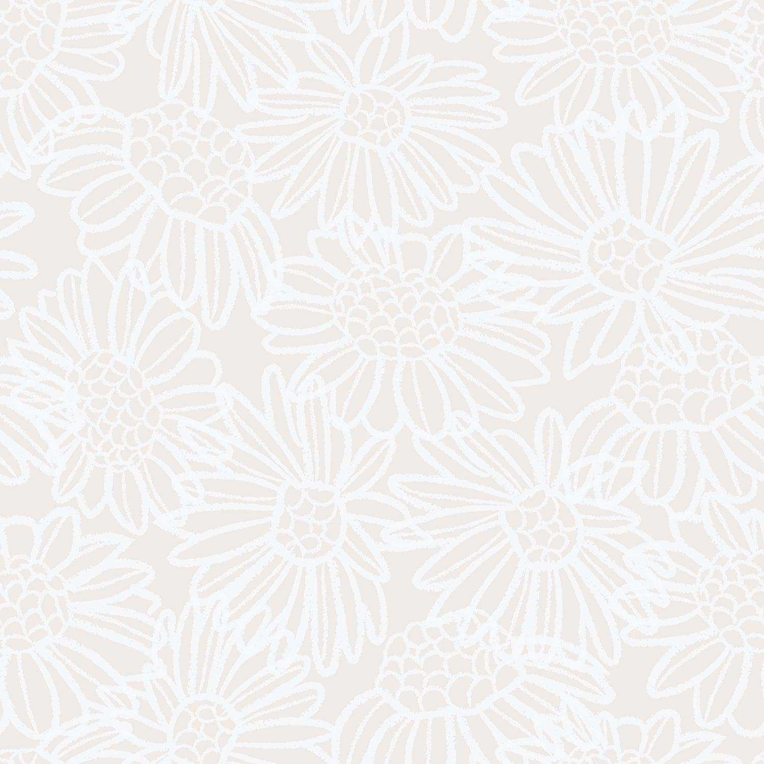 Neutral Daisy Wallpaper