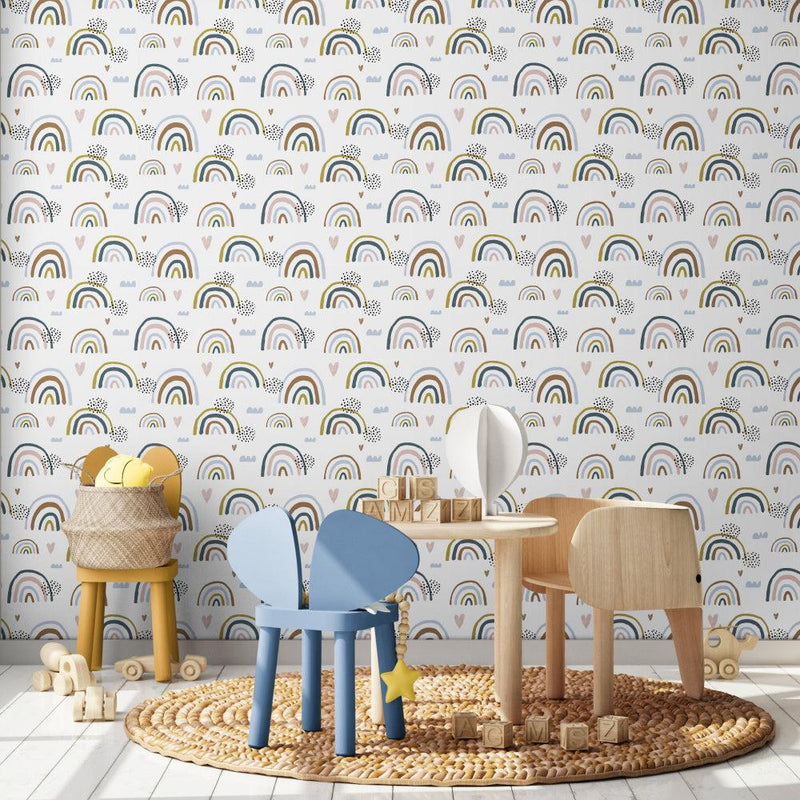 Over The Rainbow-wallpaper-eco-friendly-easy-removal-GIOIA-WALL-ART