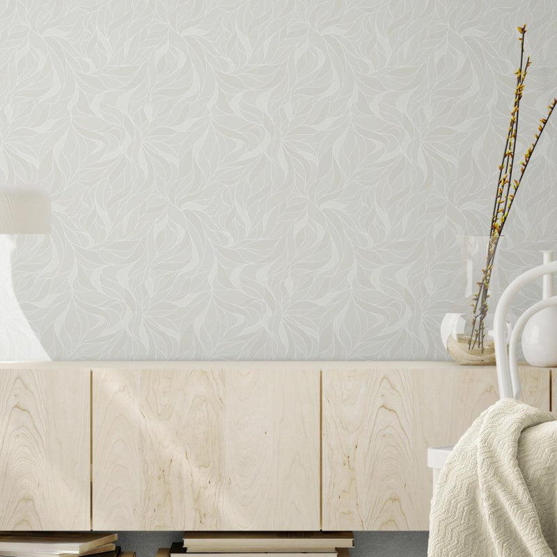 Beige Overlaps-wallpaper-eco-friendly-easy-removal-GIOIA-WALL-ART