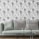 Black and White Florals-wallpaper-eco-friendly-easy-removal-GIOIA-WALL-ART